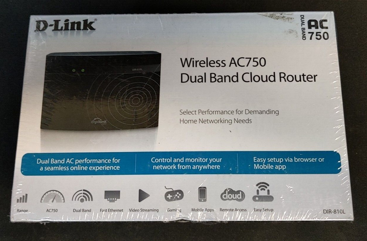 D-Link Wireless AC750 Dual Band Cloud Router, DIR-810L
