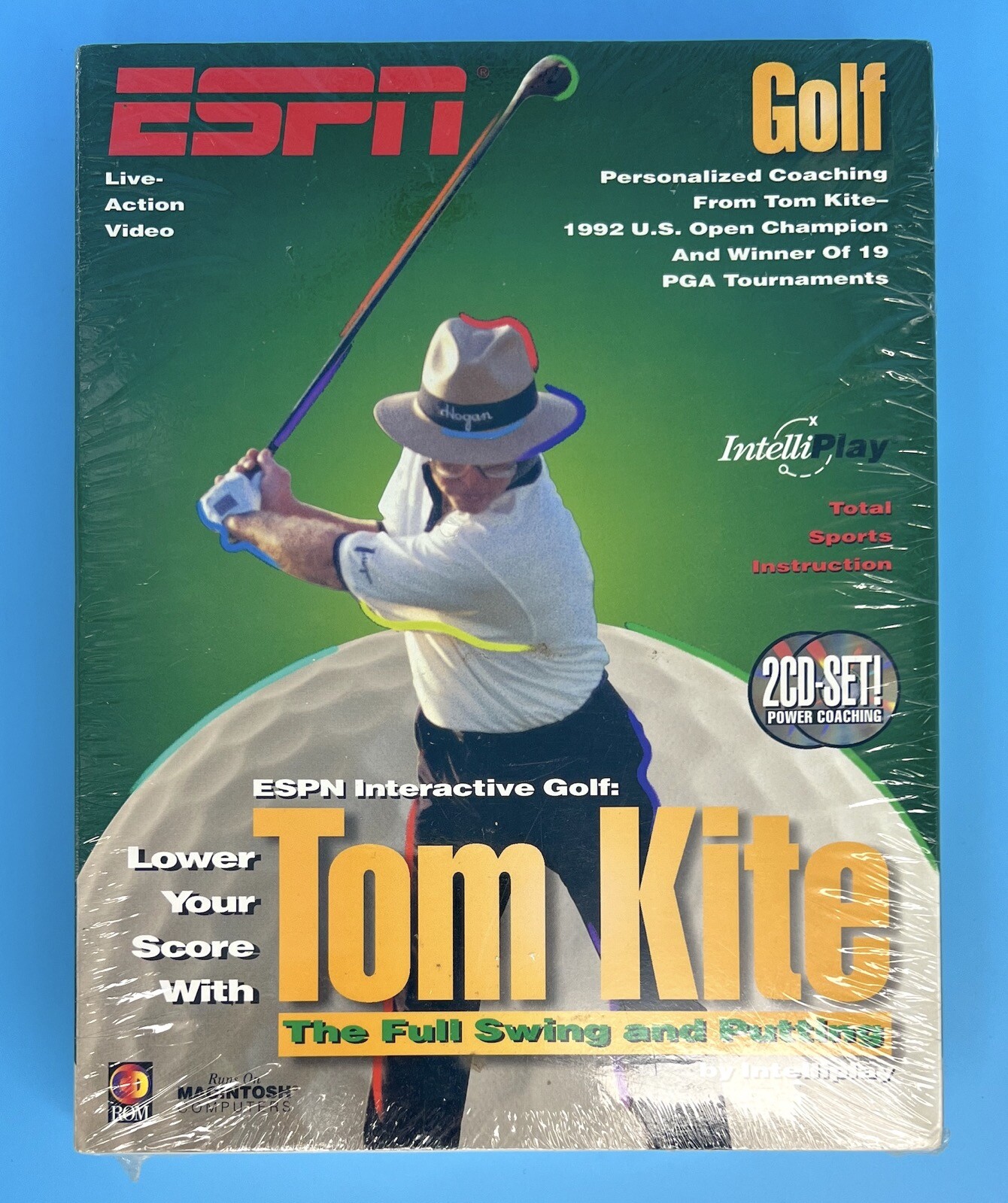 Golf Tom Kite: The Full Swing and Putting for Vintage Apple Macintosh SEALED
