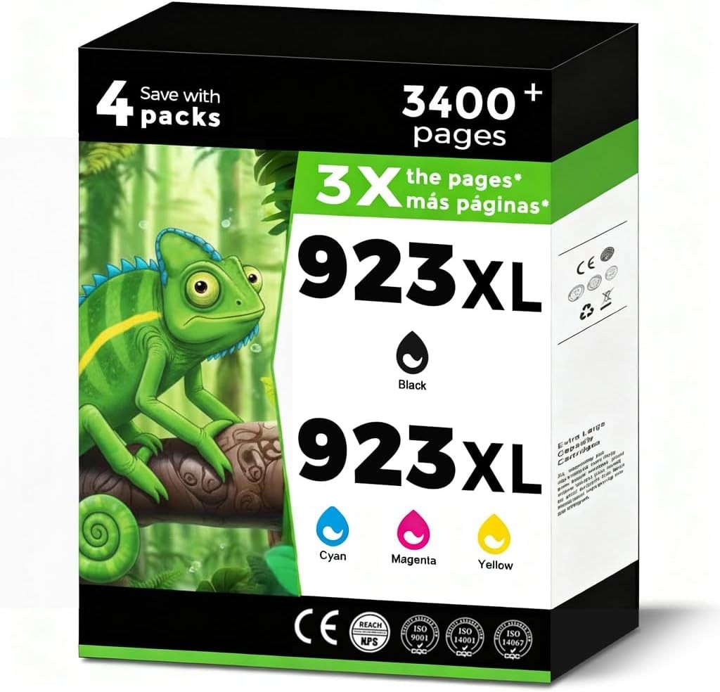 923XL (923e) Ink Cartridge for HP OfficeJet Pro 8120–8139 Series Printers