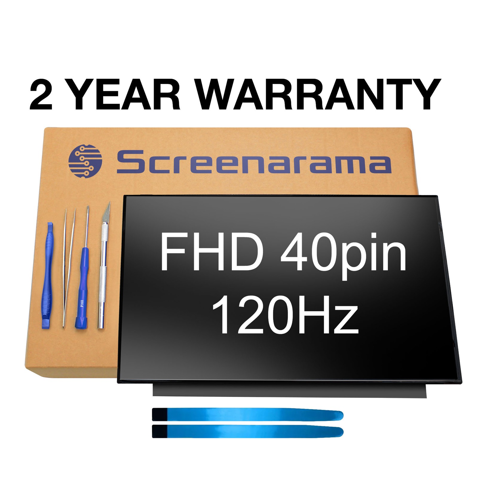 Dell pn 0D2W2X D2W2X 120Hz FHD IPS Matte LCD Screen + Tools SCREENARAMA *FAST