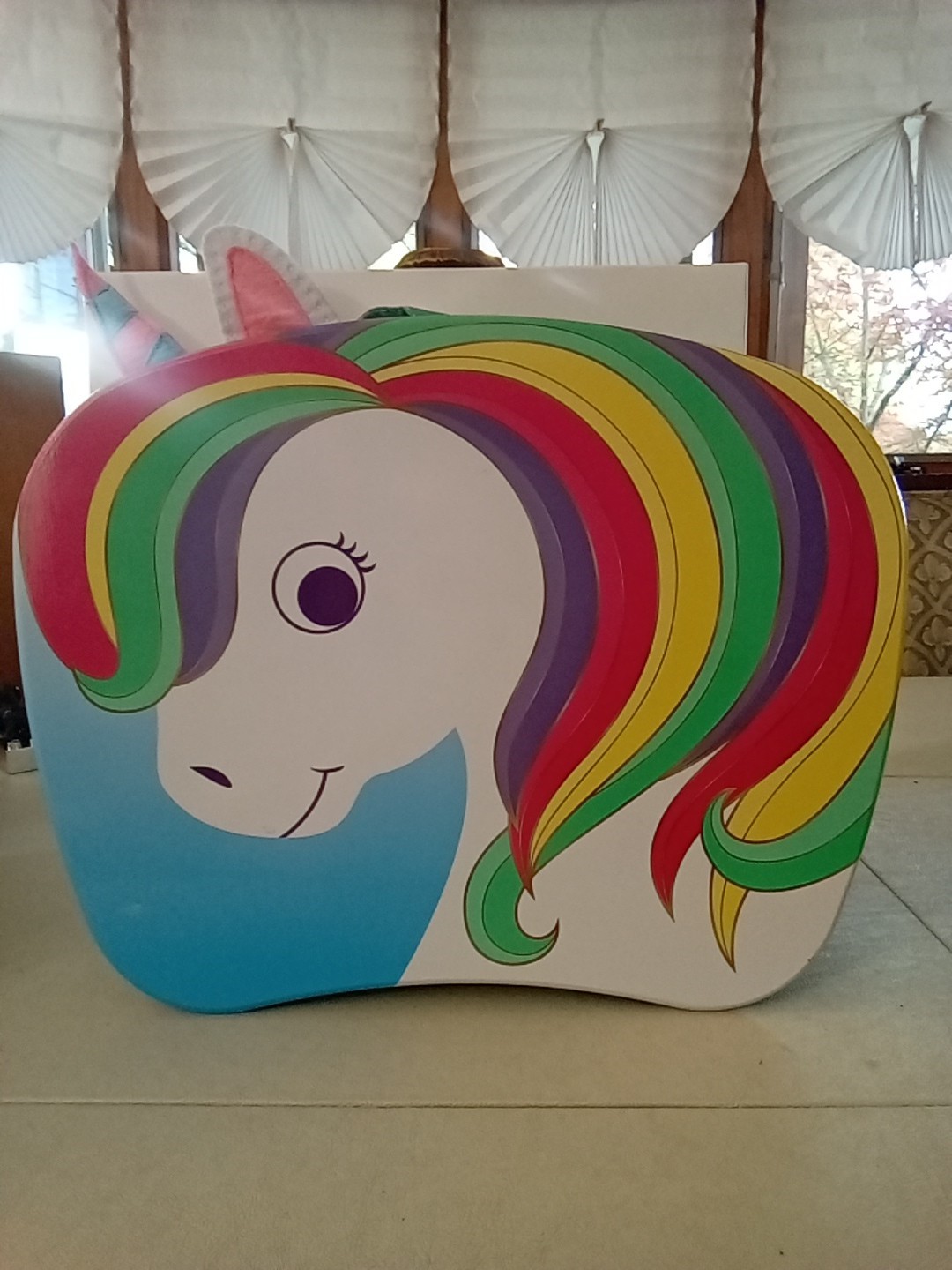 LapGear Lap Pets Unicorn 14.5" x 11.3" Lap Desk Multicolor (46747) Used