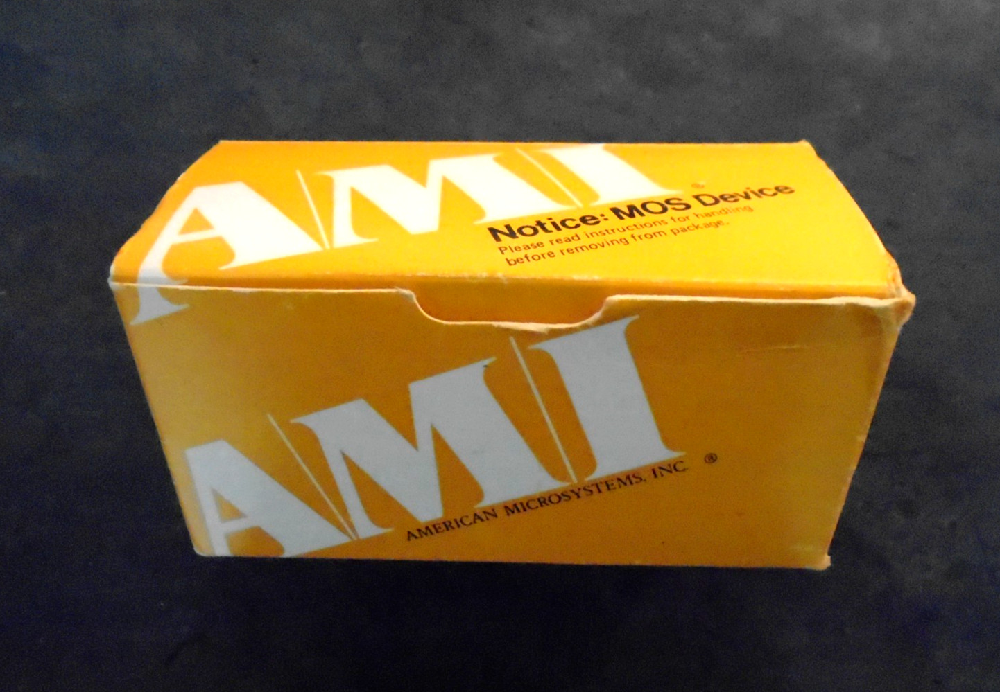 Rare Vintage 1975 AMI MOS Device Box Only - See photos.  Santa Clara, California