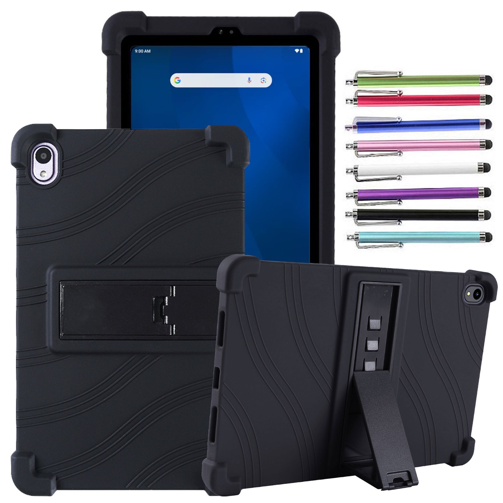 For ONN 8.1  inch Tablet Case 2026 Soft Silicone Stand Cover/Screen Protector