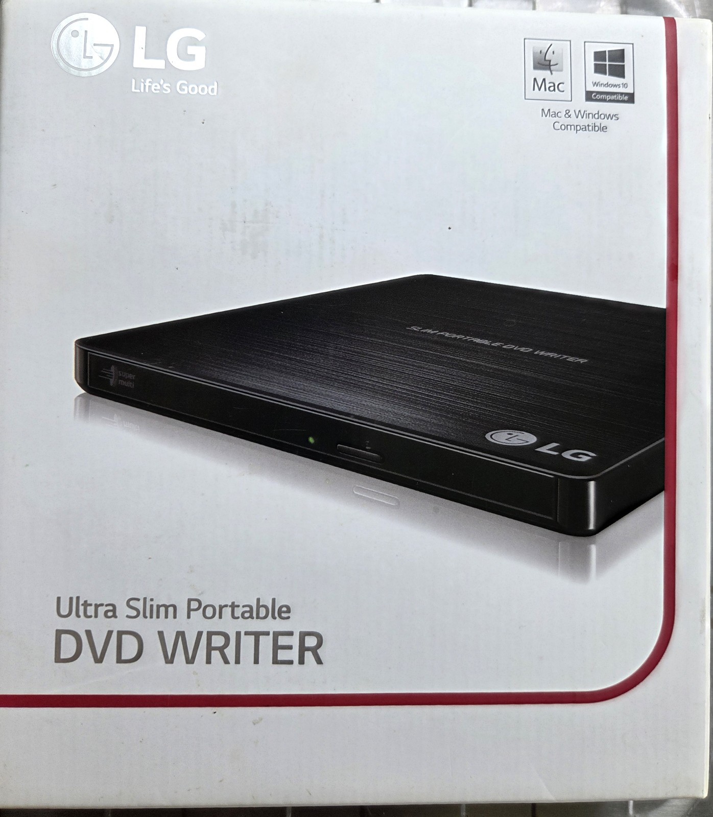 New LG Ultra Slim External DVDRW Mac & Surface Compatible Model GP60NB50
