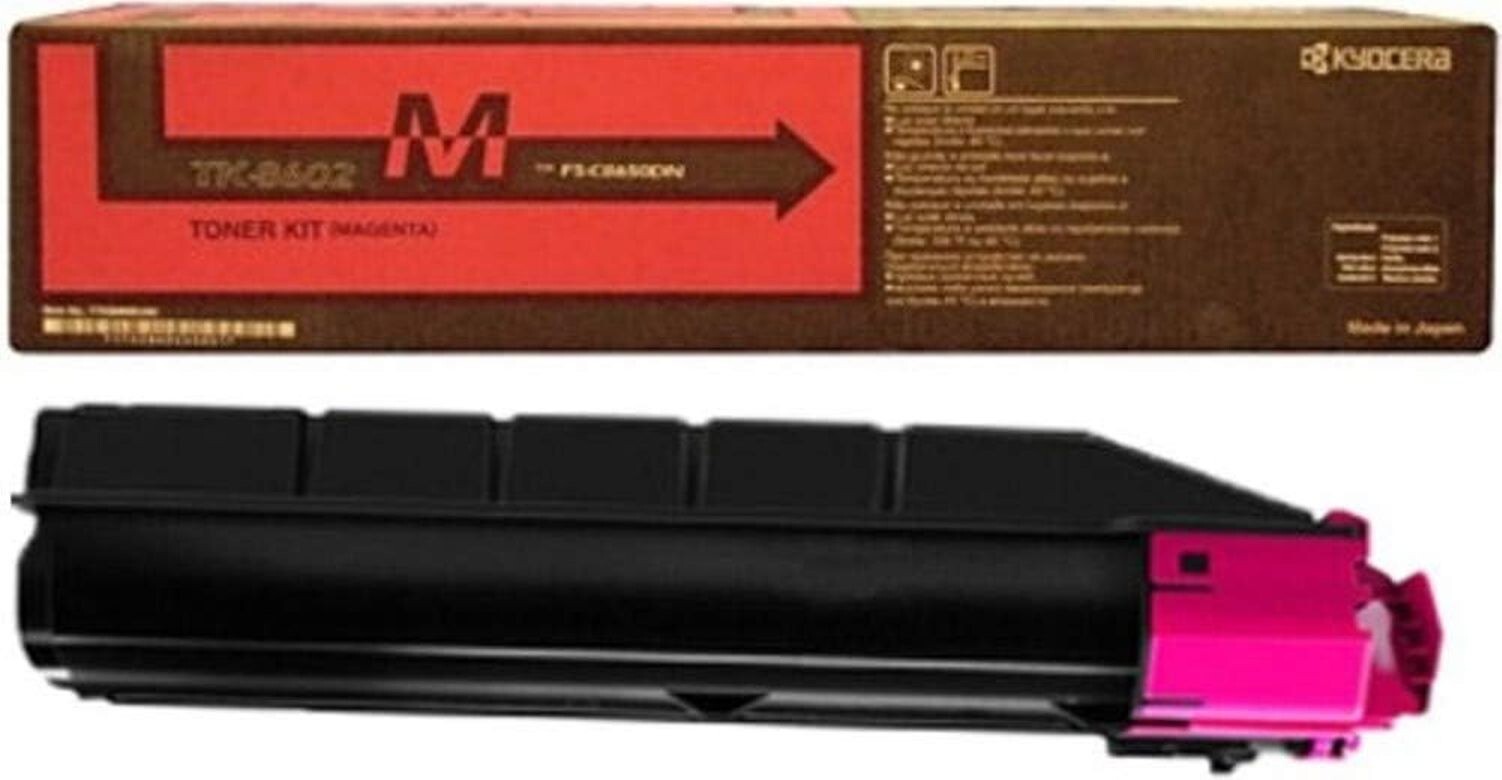 Kyocera 1T02MNBUS0 Model TK-8602M Magenta Toner Cartridge, Up to 20000 Pages