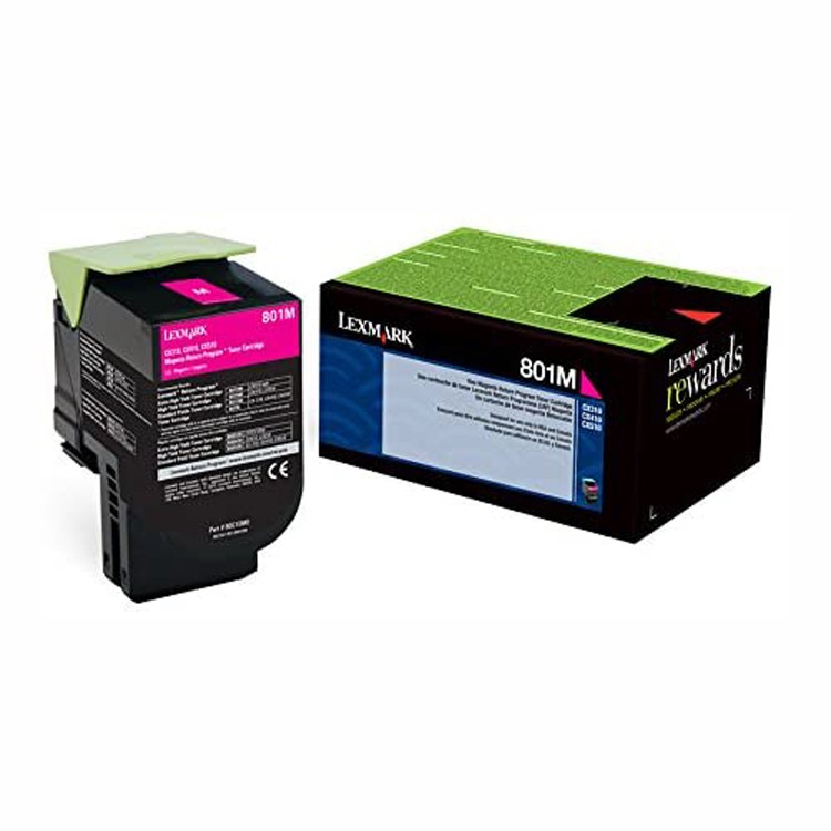 Genuine Lexmark 80C10M0 Magenta Return Program Toner Cartridge