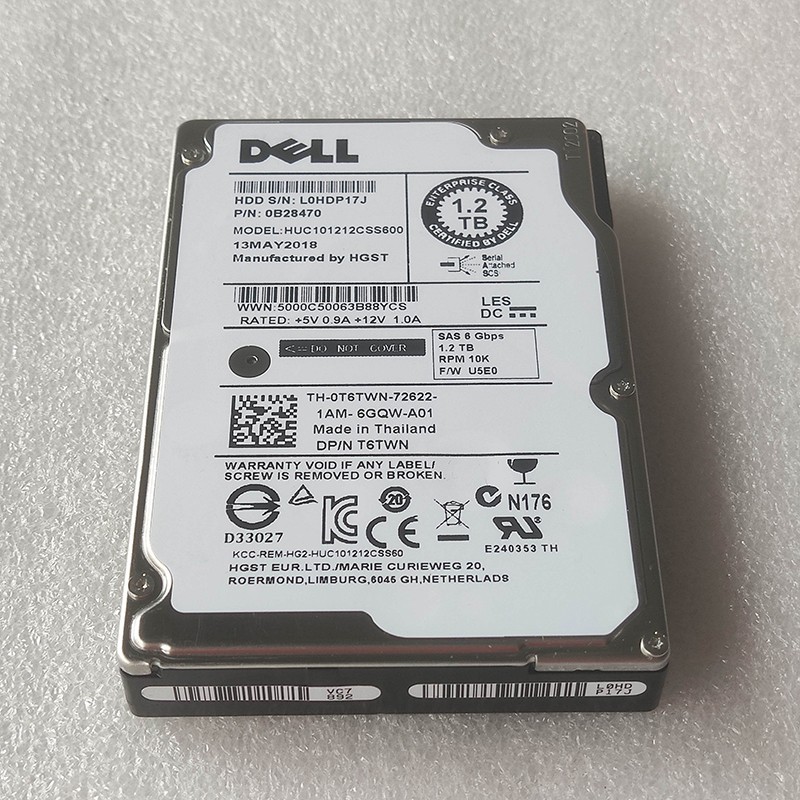 HGST 0T6TWN HUC101212CSS600 1.2TB 2.5" 10K SAS Server Hard Drive.