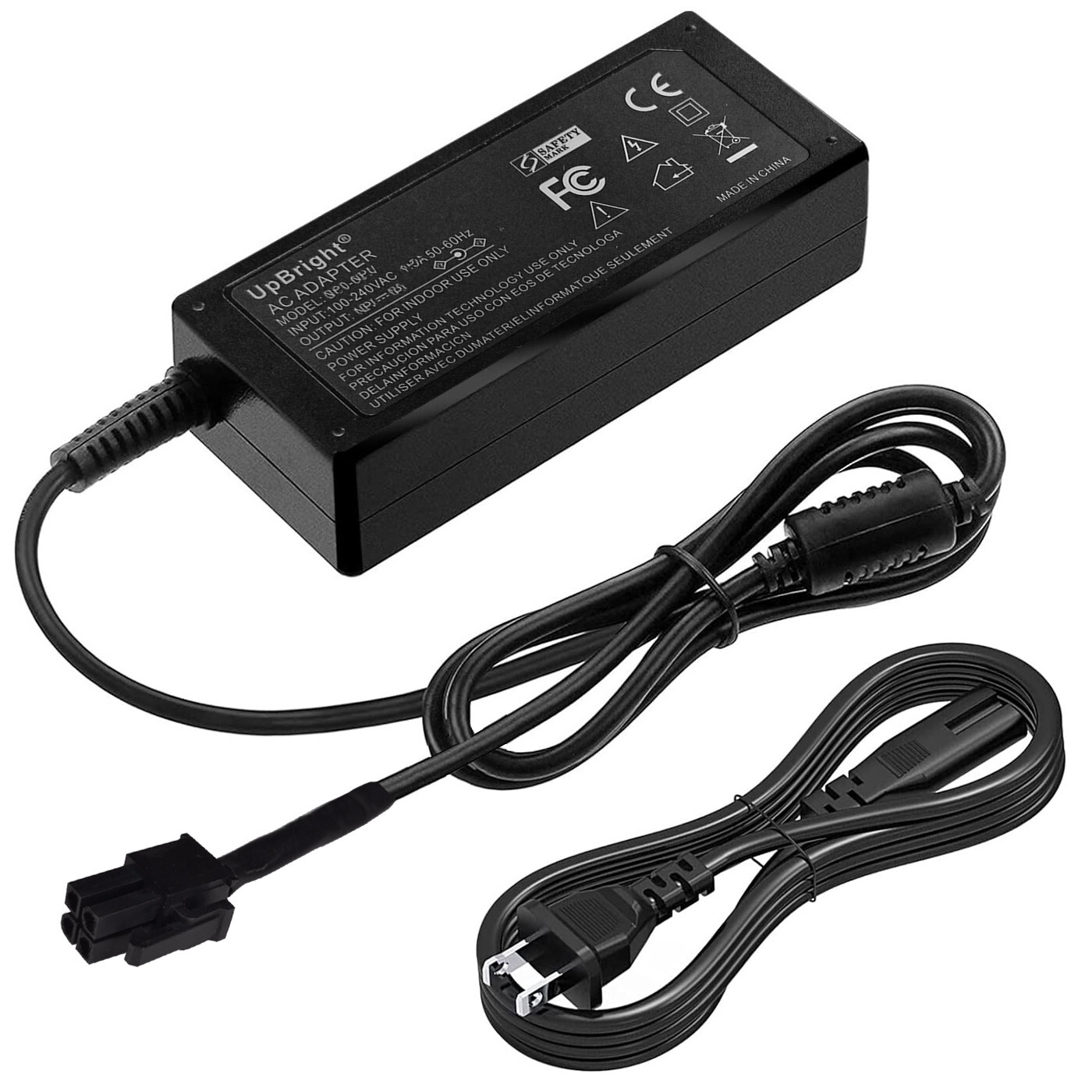 4-Pin AC DC Adapter For Entrust Datacard Sigma SL3 High Quality ID Card Printer
