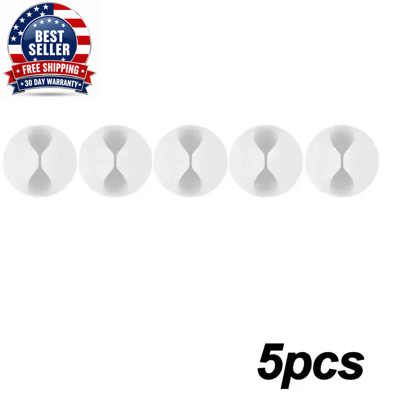 50/10PCS Self-Adhesive Wire Fixer Cable Organizers Cable Holder Silicone Data Li
