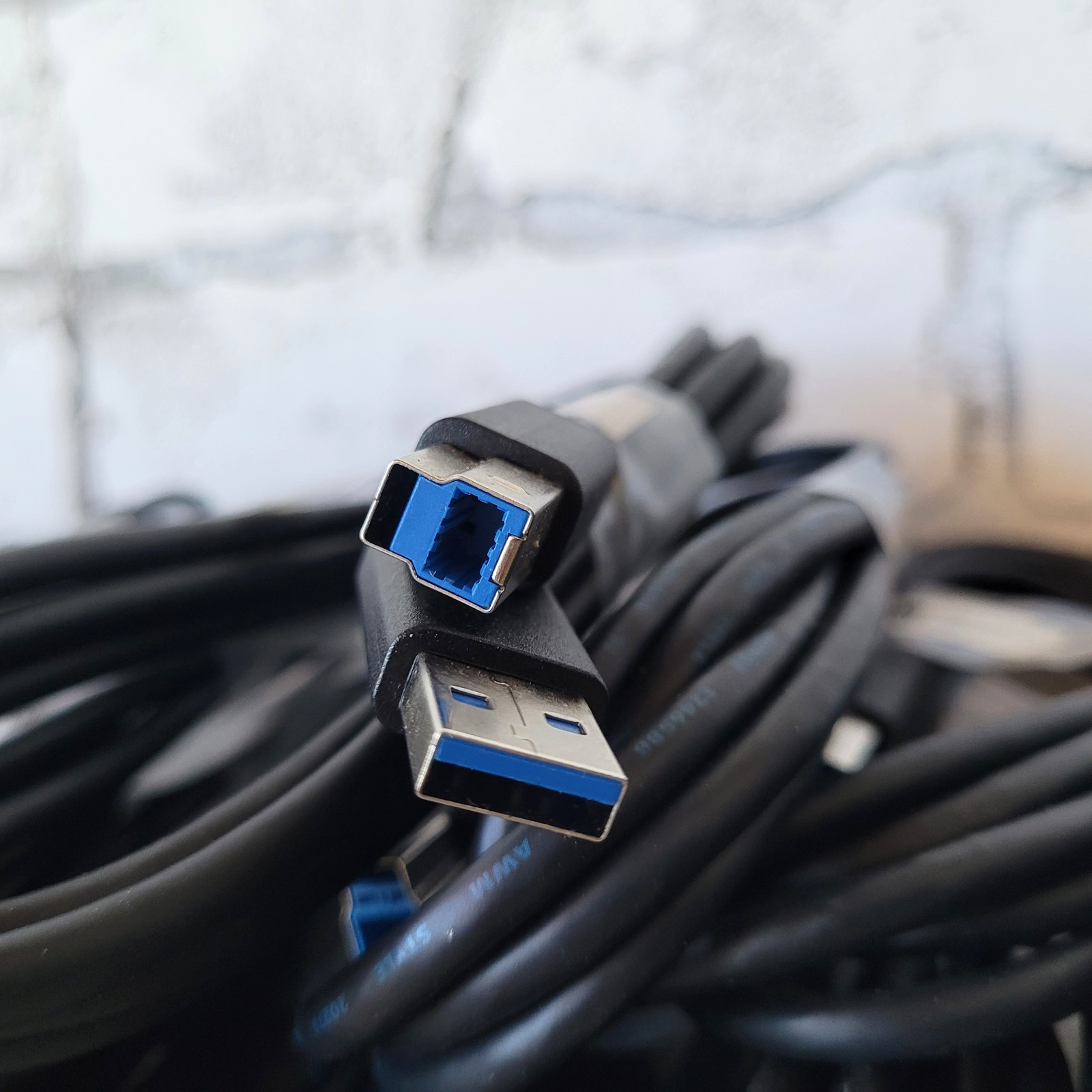 USB 3.0 Type-A to Type-B SuperSpeed Cable 6ft Lot Blue Dell Tripplite Lot of 31