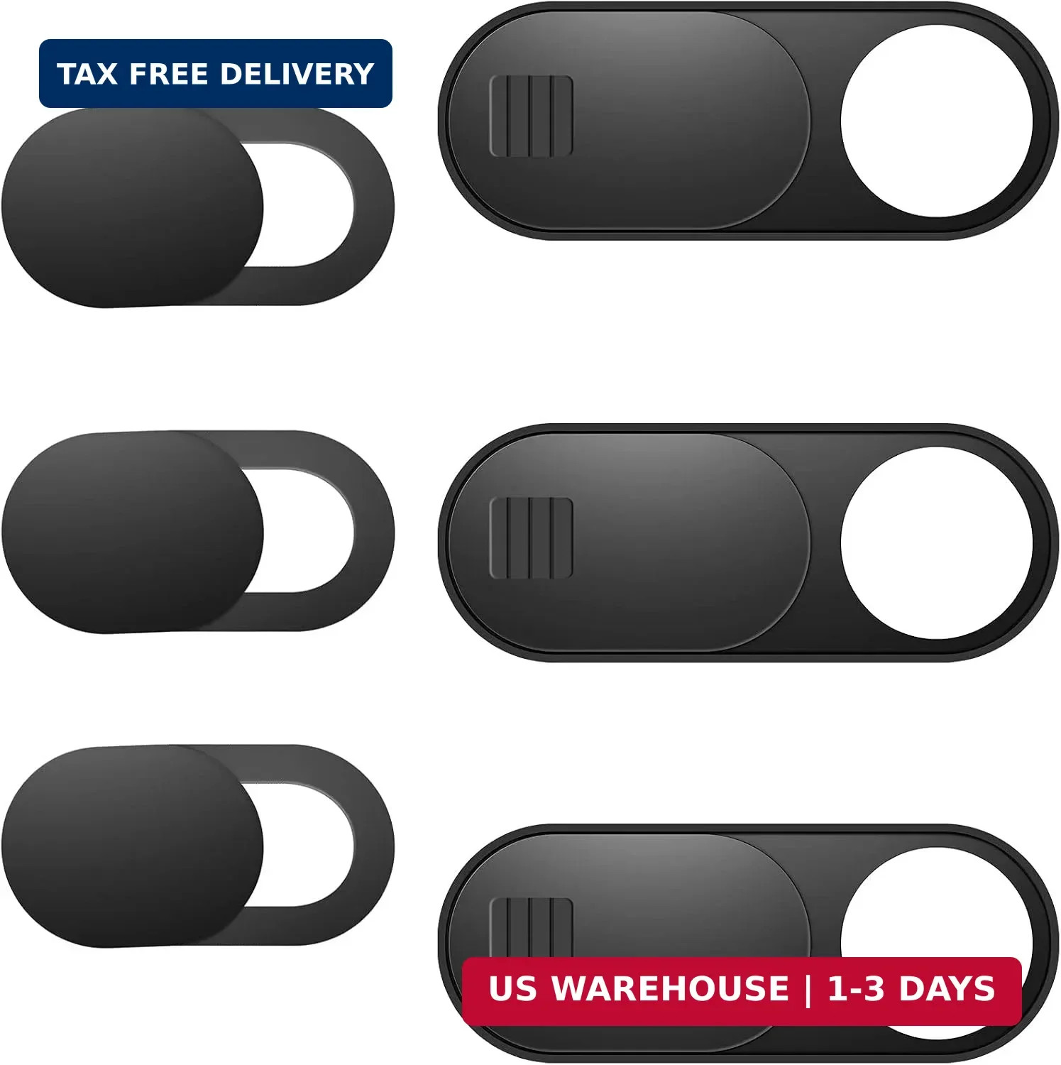 Laptop Camera Cover Slide, Phone Camera Cover Slide, 6 Pack Ultra Thin Webcam Co