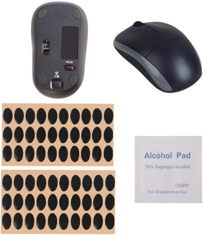 60PCS Black Mouse Feet Skates Pads Replacement for M215 M310 M325