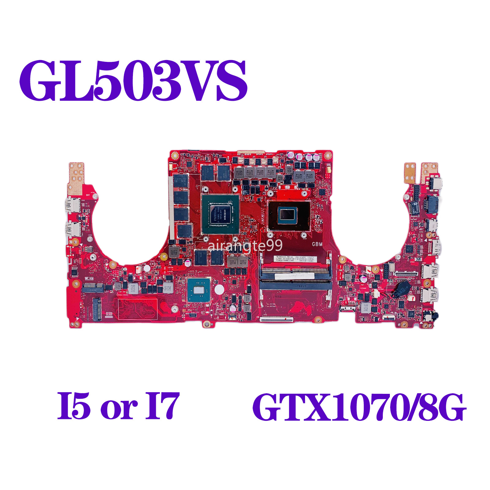 For ASUS ROG GL503V GL503VS i5-7300HQ/i7-7700HQ CPU GTX1070/V8G GPU motherboard