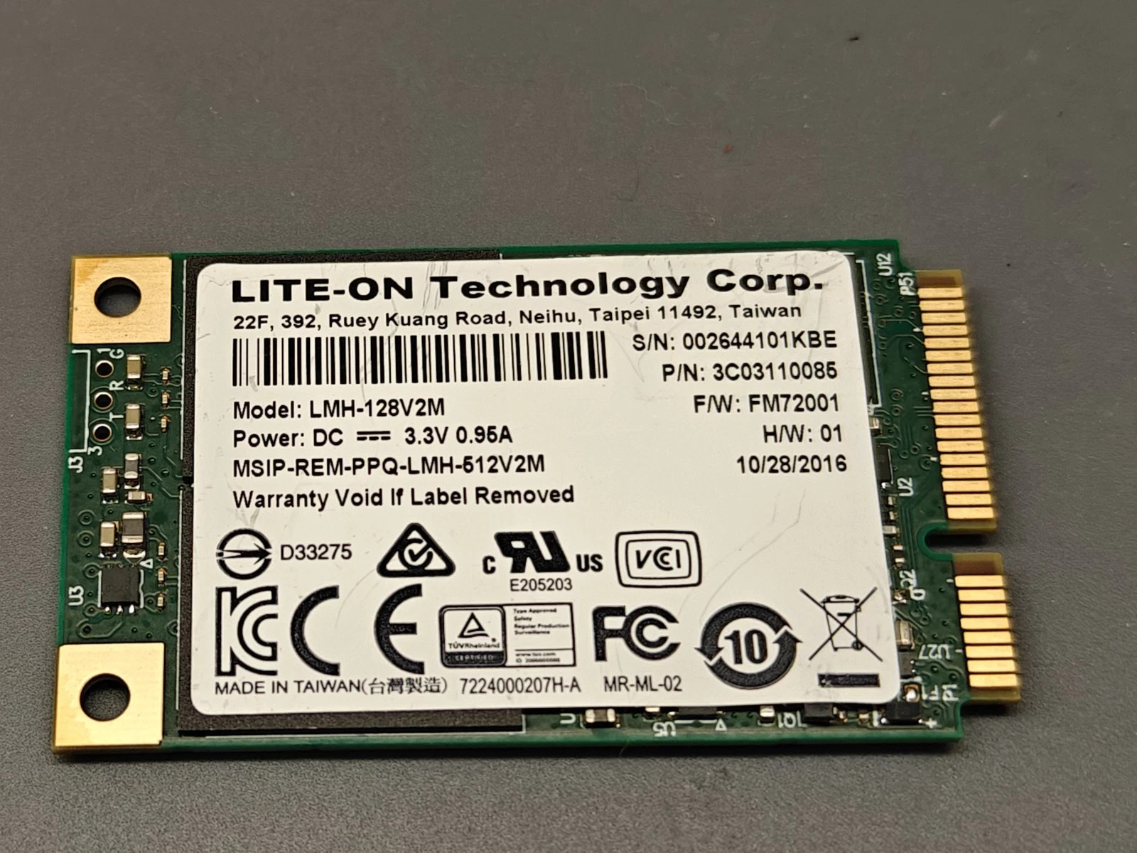 128GB SSD mSATA Solid State Drives mixed major brand