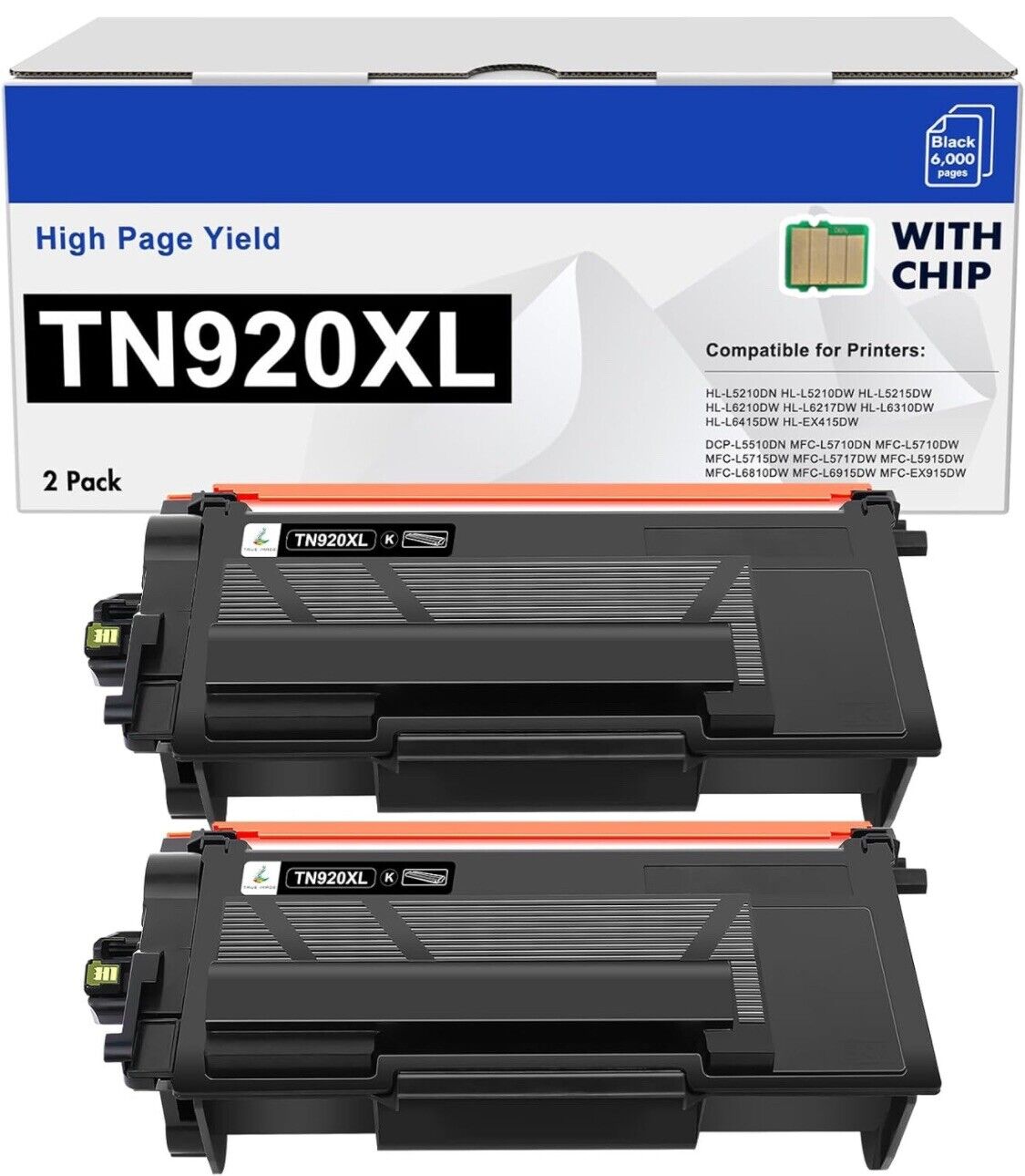 TN920XL TN920 Toner Cartridge Black: with Chip Compatible for Brother