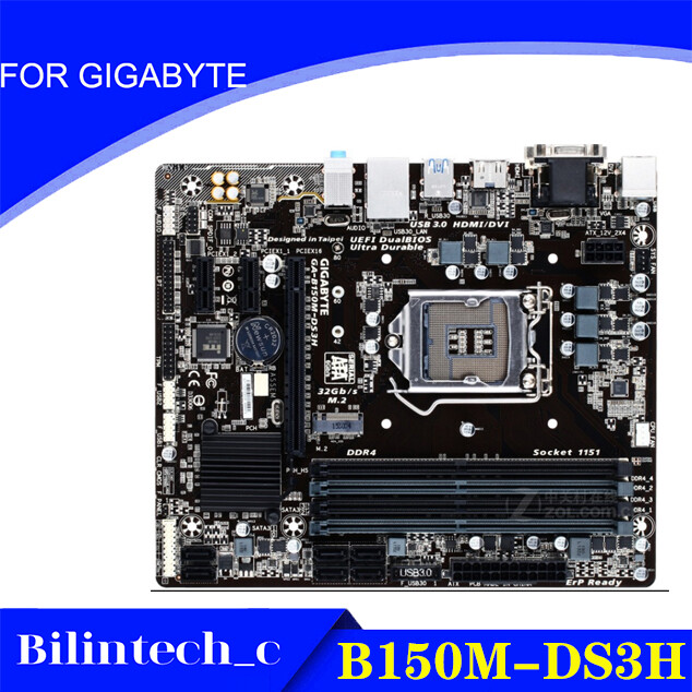 FOR GIGABYTE  B150M-DS3H Motherboard LGA1151 DDR4 Support 6/7th Generation CPU