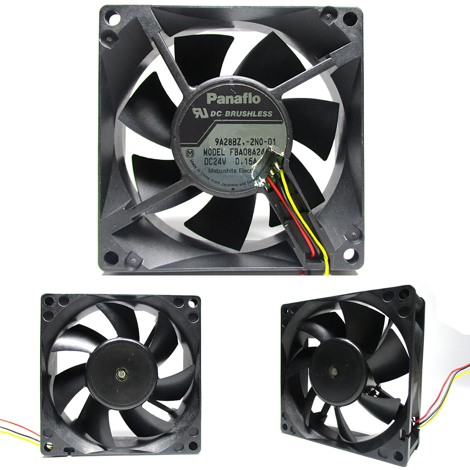 24V Cooling Fan 2Pin/3Pin Cooler for Panaflo FBA08A24H 8025 Frequency Converter