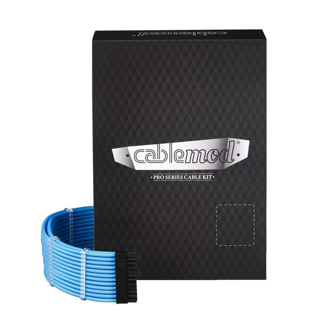 Cablemod Pro ModMesh E-Series Kit - Light Blue - EVGA Power Supplies