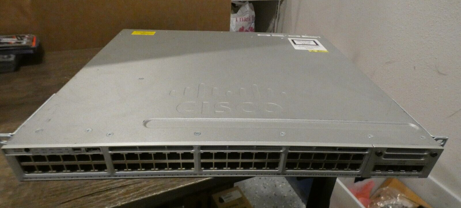 Cisco Catalyst WS-C3850-48P-E 48 Port Switch with 2 715W PSU & C3850-NM-4-1G