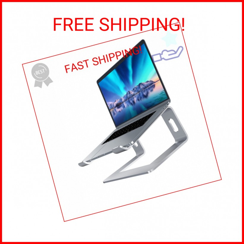 SOUNDANCE Laptop Stand, Aluminum Computer Riser, Ergonomic Laptops Elevator for