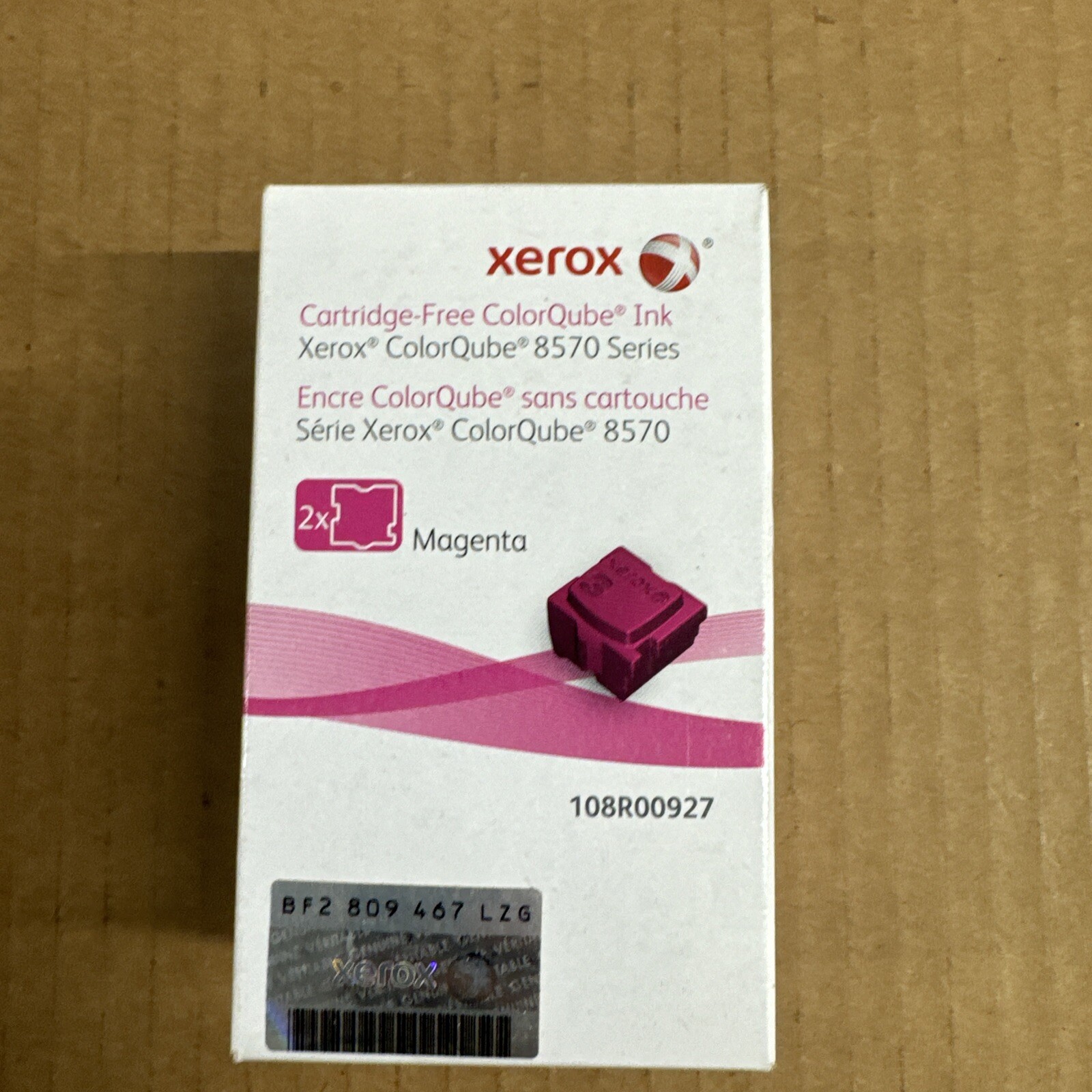 NEW Genuine Xerox ColorQube 8570/8570Magenta Solid Ink 108R00927 - Sealed Box