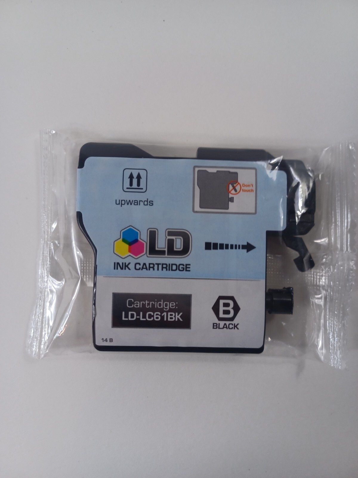 LD LC61BK Printer Ink Cartridge Black 61BK New Sealed 