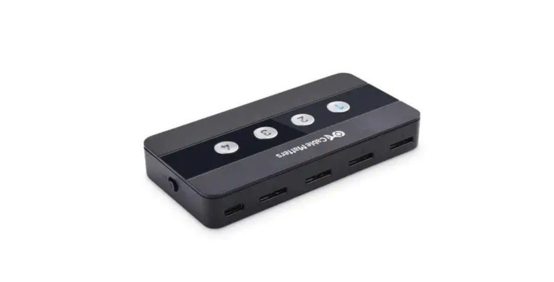 Cable Matters 4-Port USB 3.0 Switch New *No Remote
