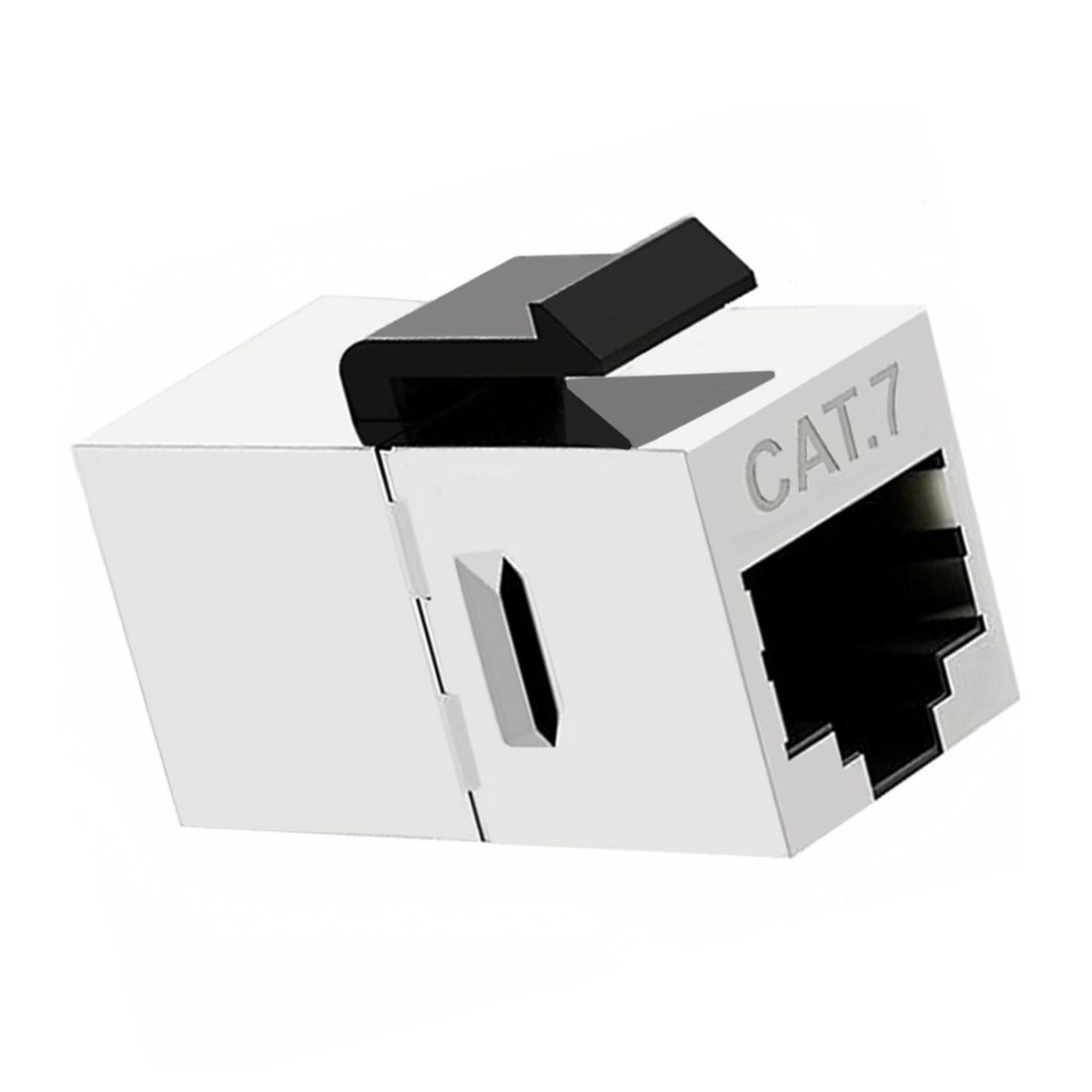 Cablecy 10-Gigabit UTP CAT7 Keystone Coupler RJ45 Female to Female STP Keystone