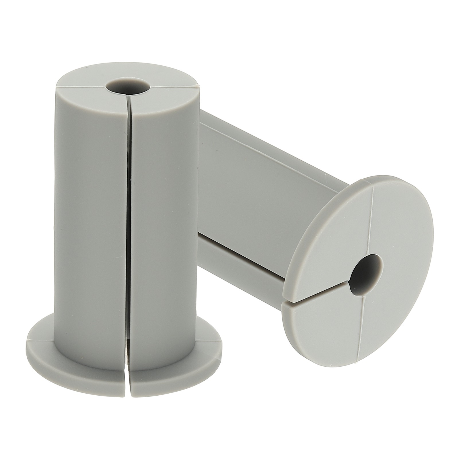 2Pcs, 1" Wall Grommet Cable Routing Kit for 0.31" (8mm) Hole Gray