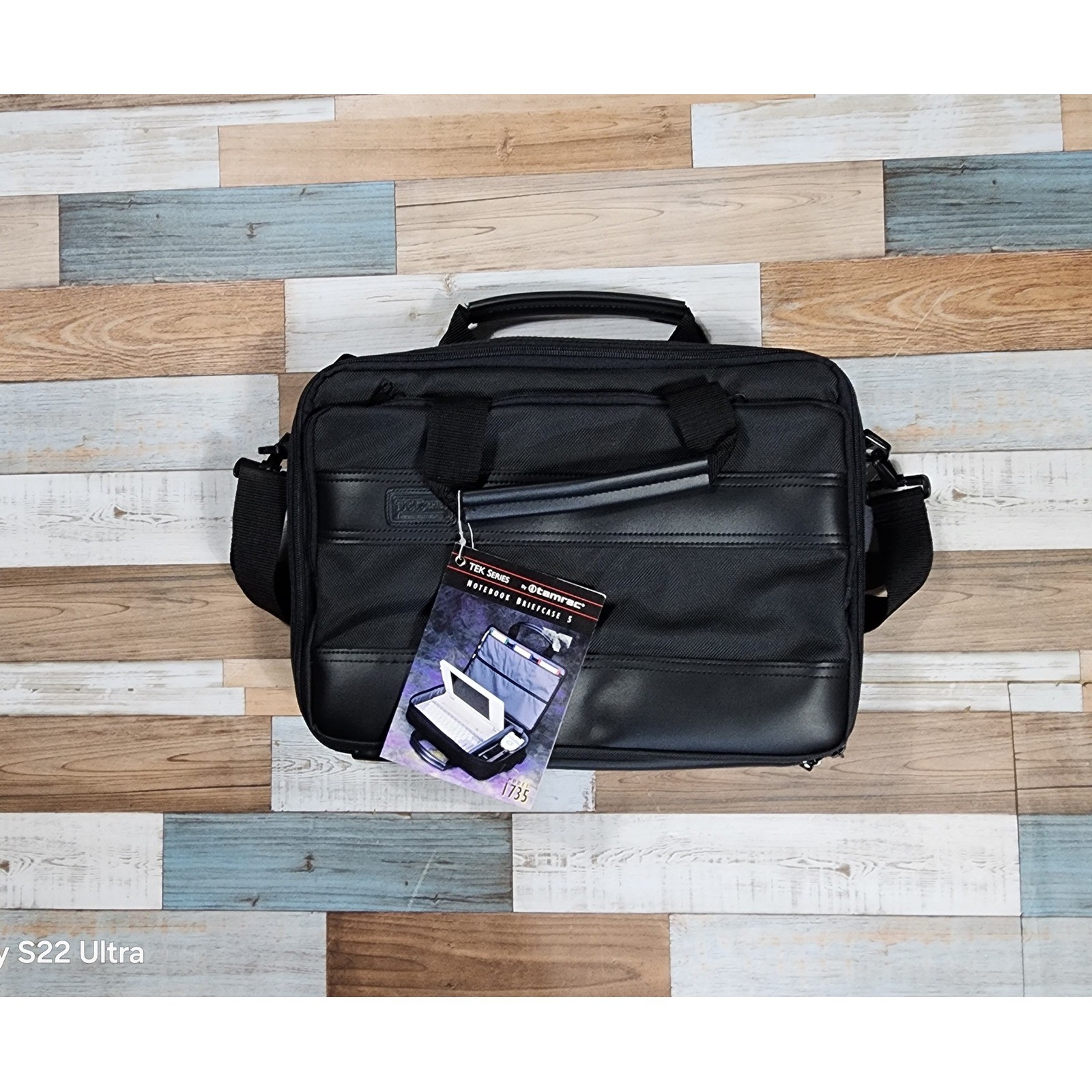 Tamrac TEK Series Notebook Briefcase 5 Model 1735 Black Laptop Messenger Bag NWT