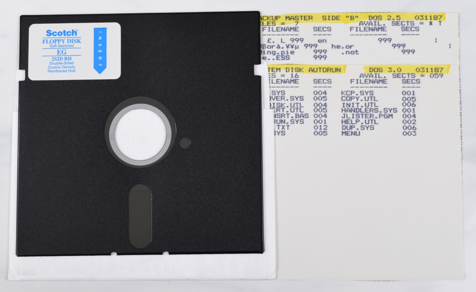 Vintage Scotch Computer Floppy Disk - Rare, Atari, Untested, As-Is