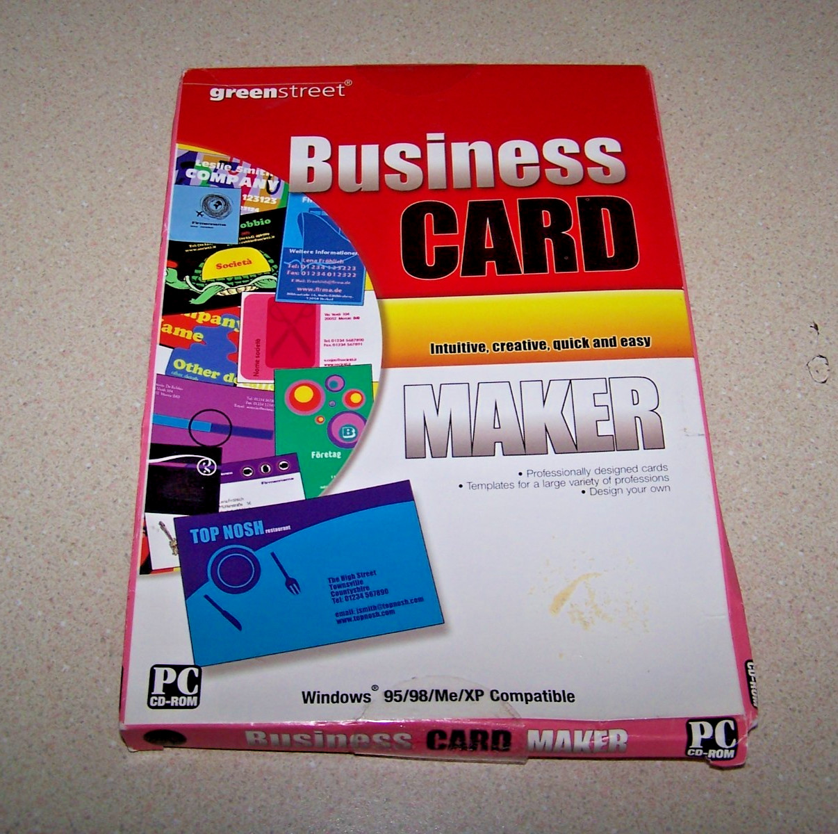 BUSINESS CARD MAKER WINDOWS 95/98/Me/XP COMPATIBLE