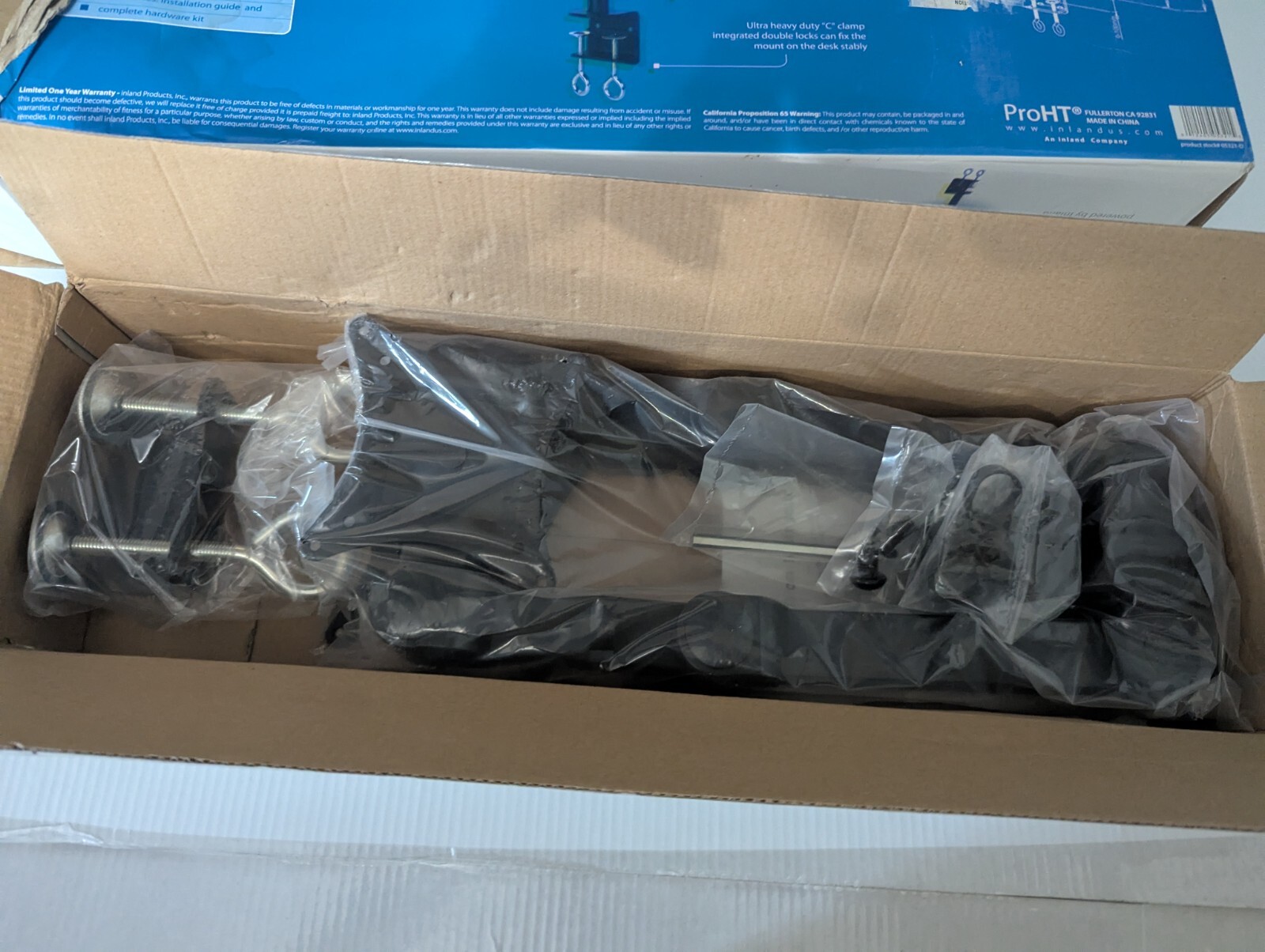 ProHT Duel Monitor Desk Mount Holds (2)13"-27" LED/LCD monitors