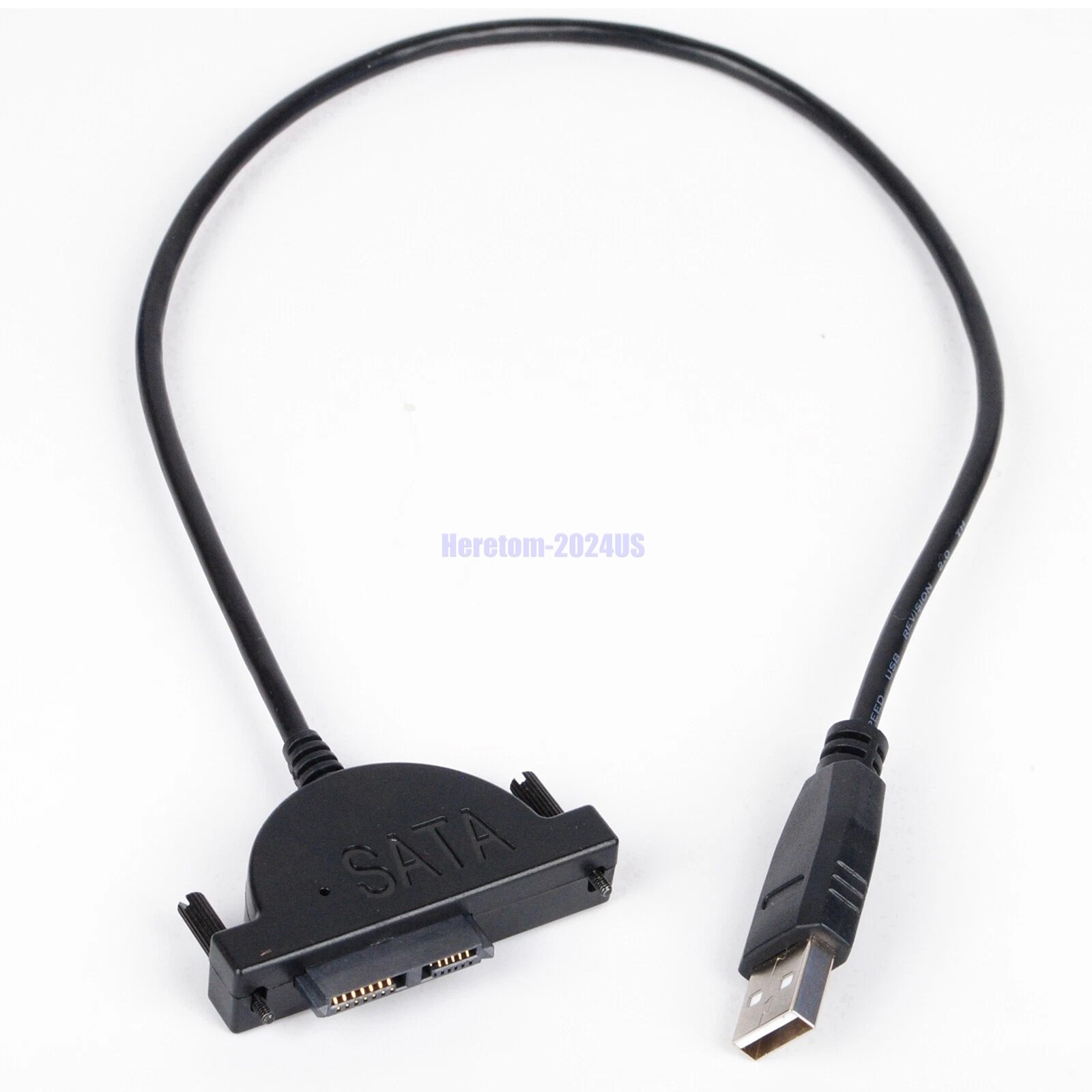 External USB Cable Adapter Converter to SATA 6+7 13Pin For DVD Rom Optical Drive