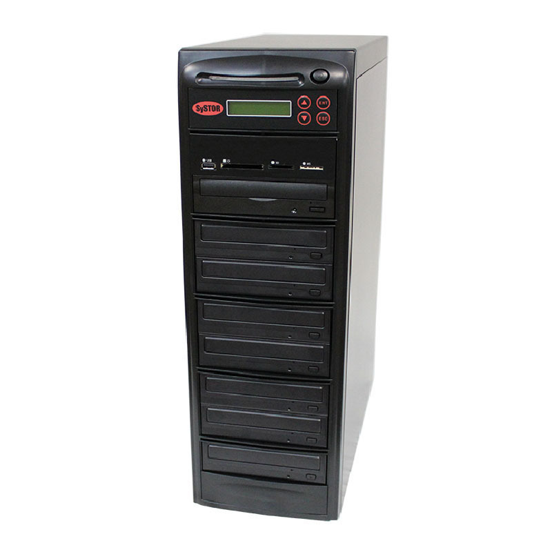 SySTOR 1-7 USB/SD/CF Multi Media Flash Copy to CD DVD Duplicator 2 YR WARRANTY