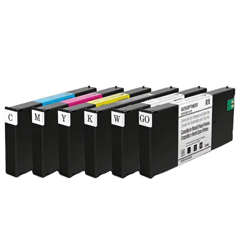 6 *220ML ECO-UV4 Compatible Ink Cartridge Full with Chip for Roland Printers