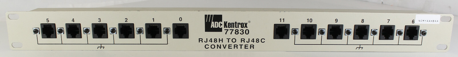 ADC Kentrox 77830 12 Port RJ48H to RJ48C Converter 01-77830001 NCMYAAHBAA