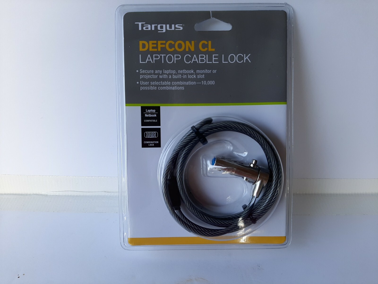 Model PA41 Targus Defcon CL Laptop Cable Combination Lock 