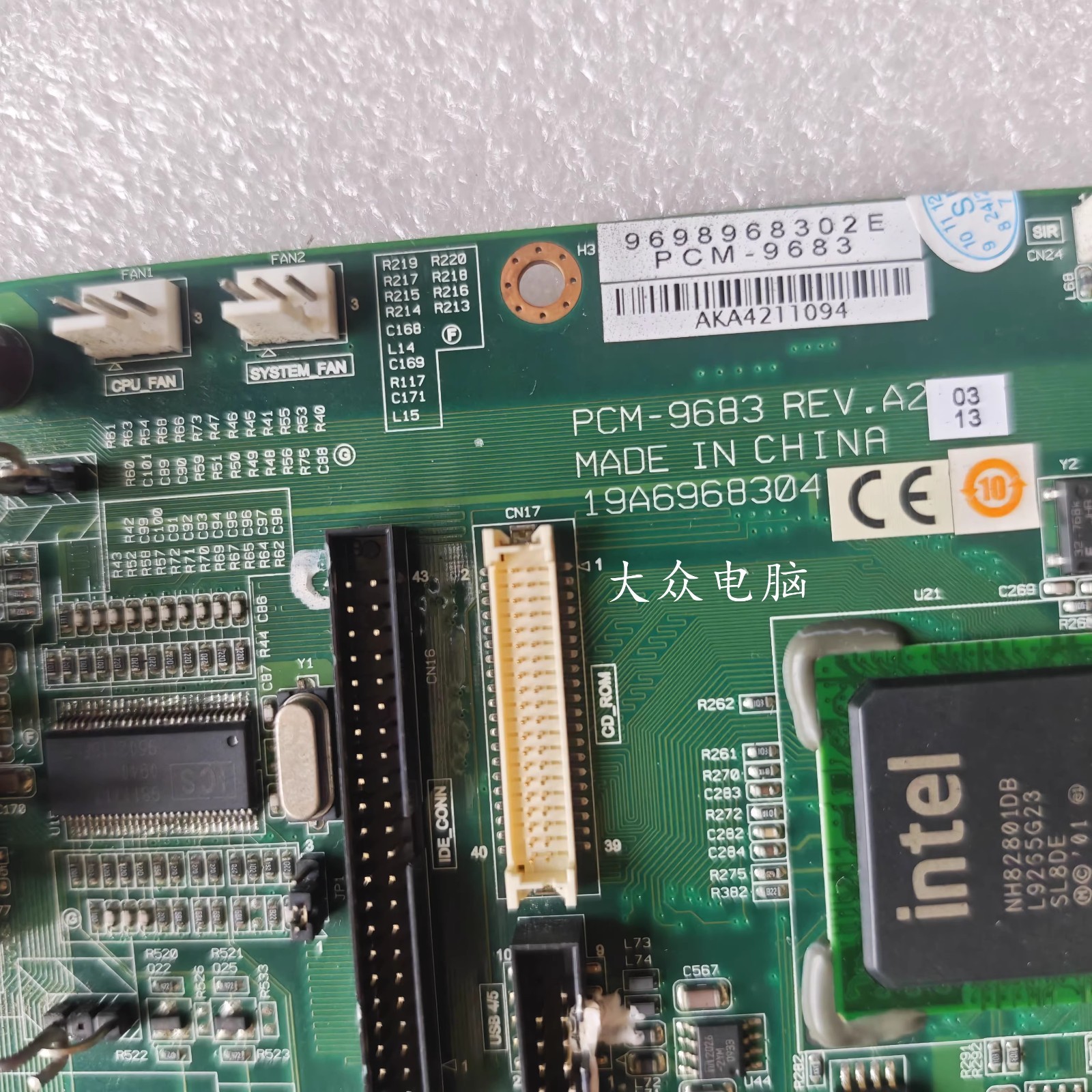 Advantech PCM-9683 REV.A2 Industrial Motherboard