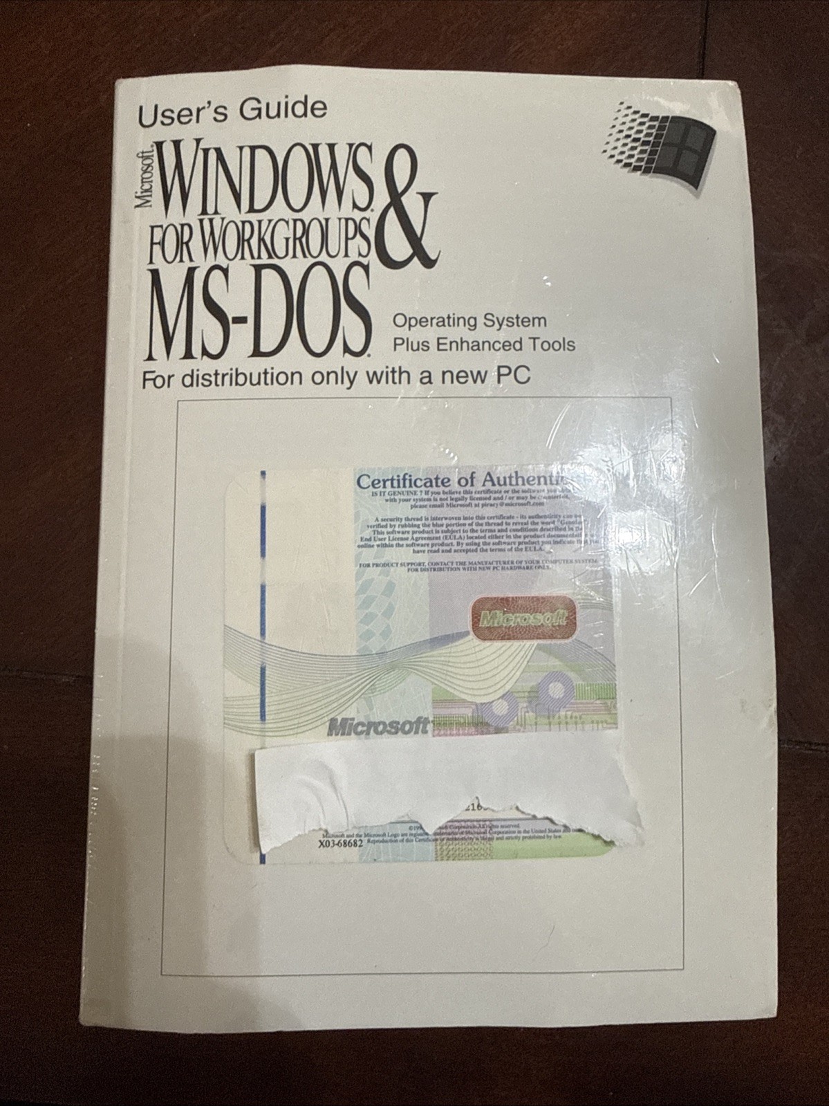 Microsoft MS-DOS 6.22 & Windows for Workgroups Version 3.11 Full Version MINT