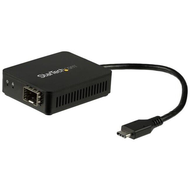StarTech USB C to Fiber Optic Converter - Open SFP - USB3.0 Gigabit Ethernet