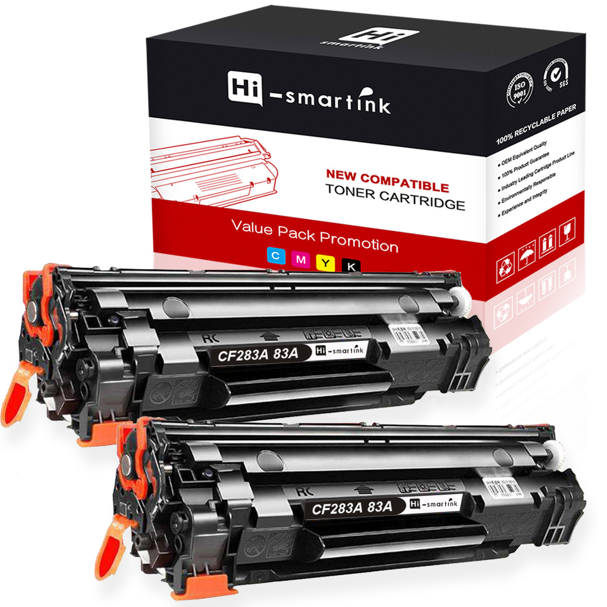 Multipack CF283A Black Toner Cartridge for HP 83A LaserJet Pro M127fw M201dw Lot
