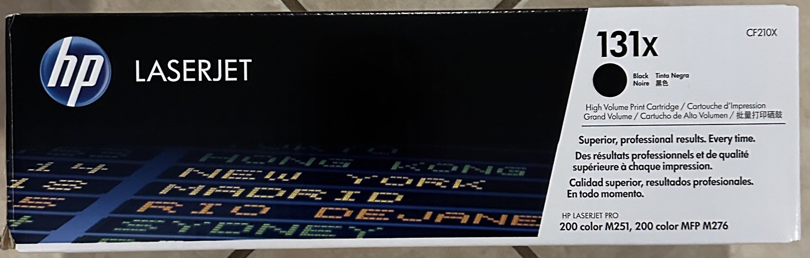 HP 131X CF210X Black High Yield Toner - LaserJet Pro 200 M251 M276 Open Box