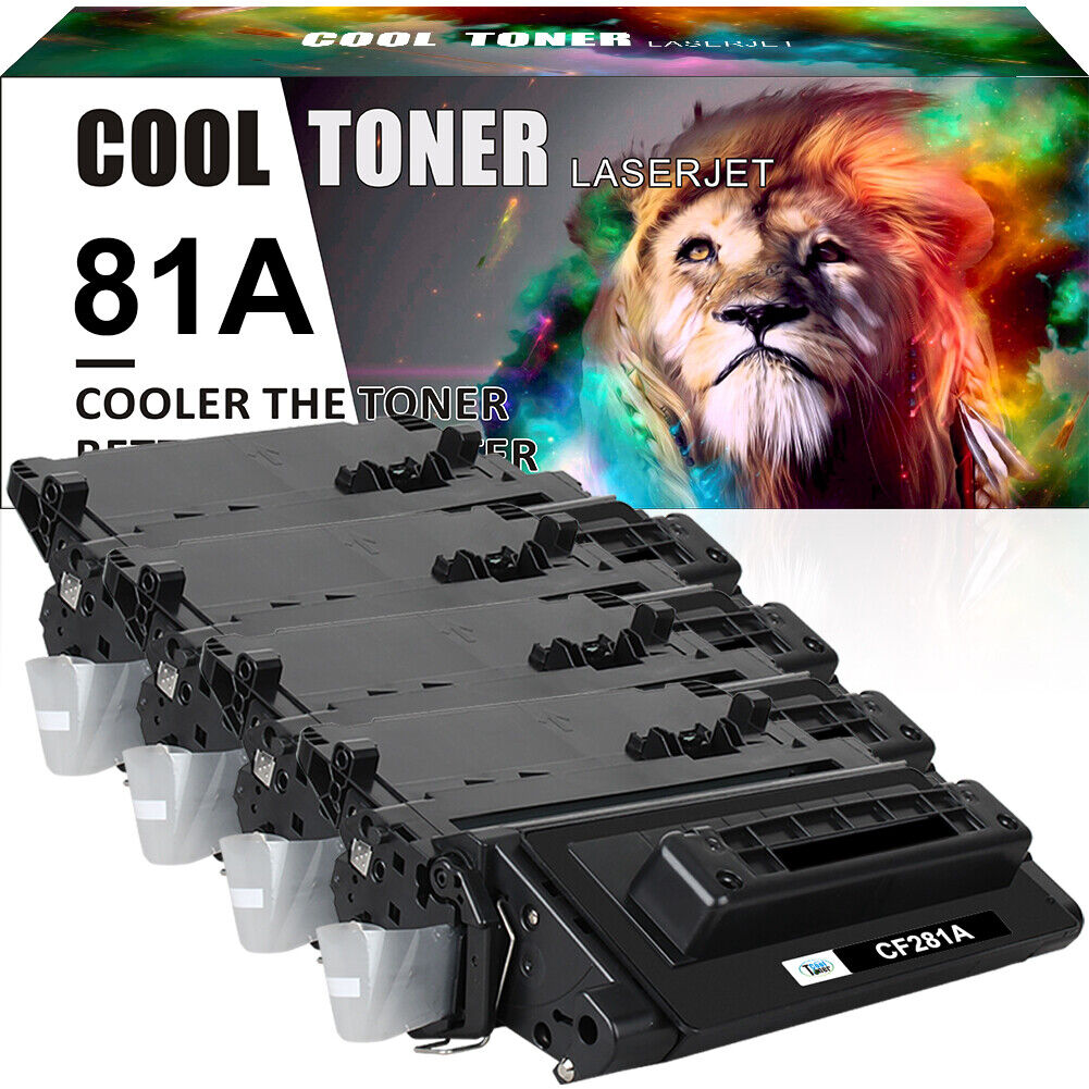 4PK CF281A Black Toner Compatible with HP LaserJet Enterprise MFP M630f M630h