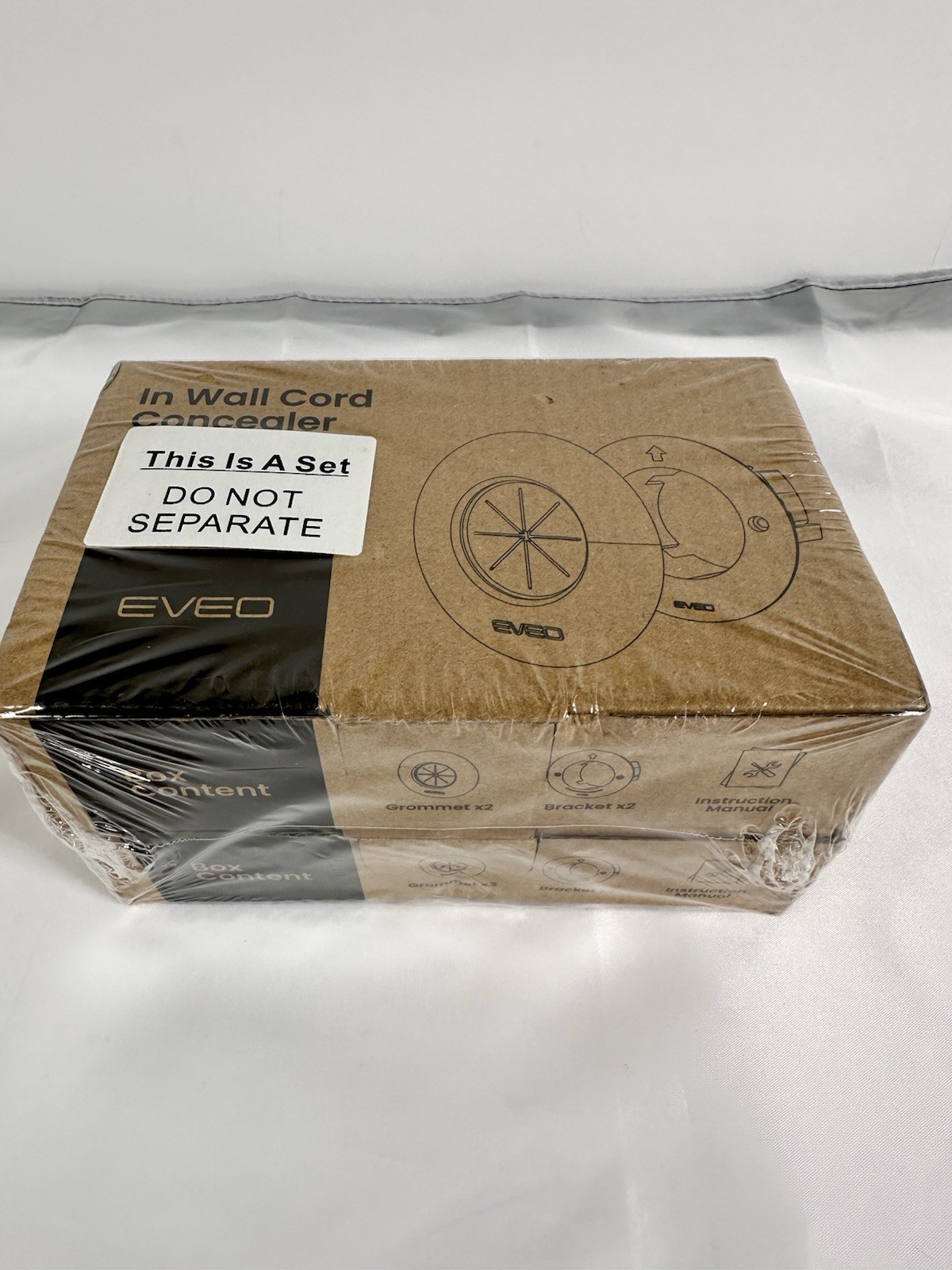 In-Wall Cable/Cord Concealer Kit - Wall-Mounted TV Cord Concealer