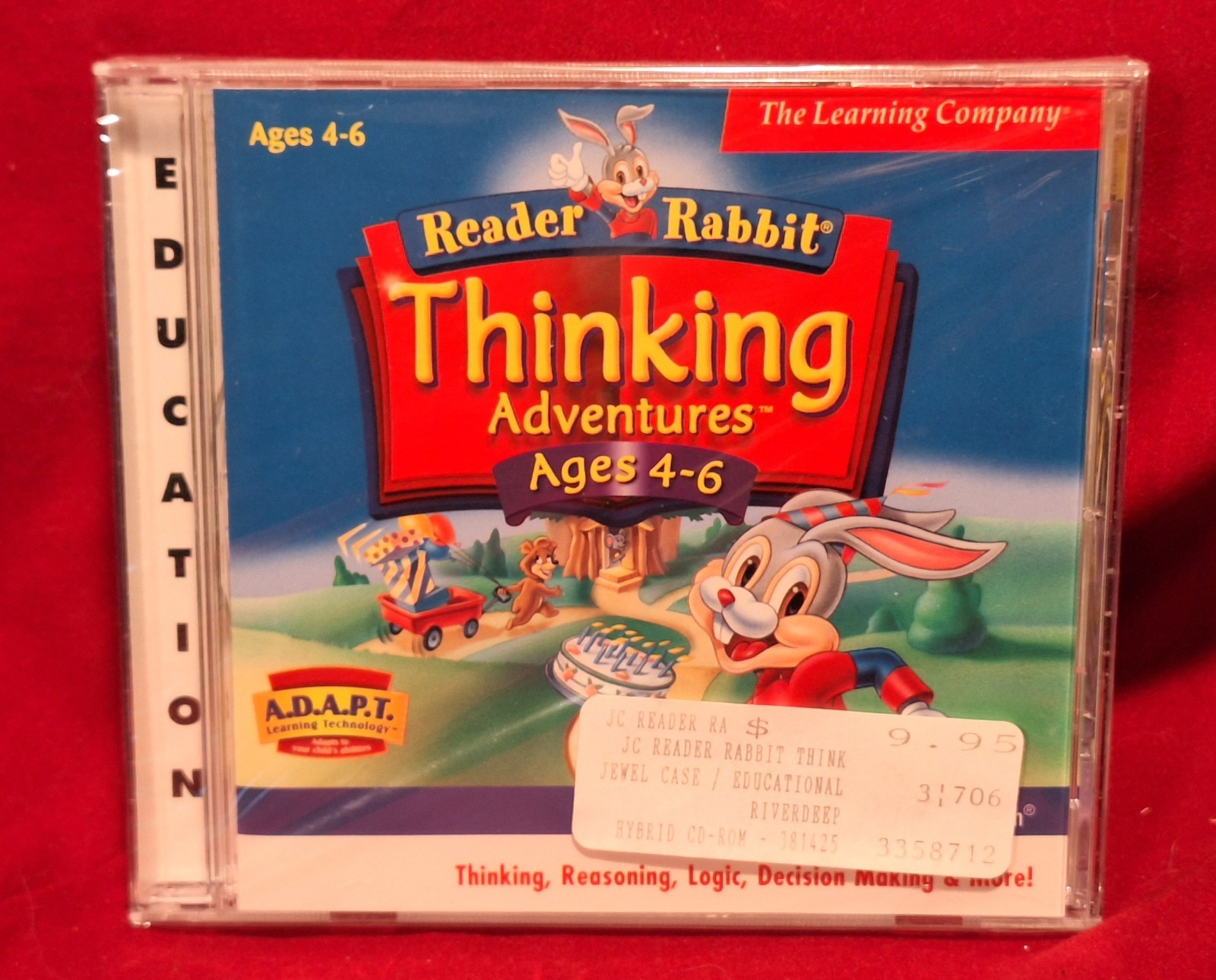 Learning Company Reader Rabbit Thinking Adventures PC CD-ROM Windows 95/98/Me
