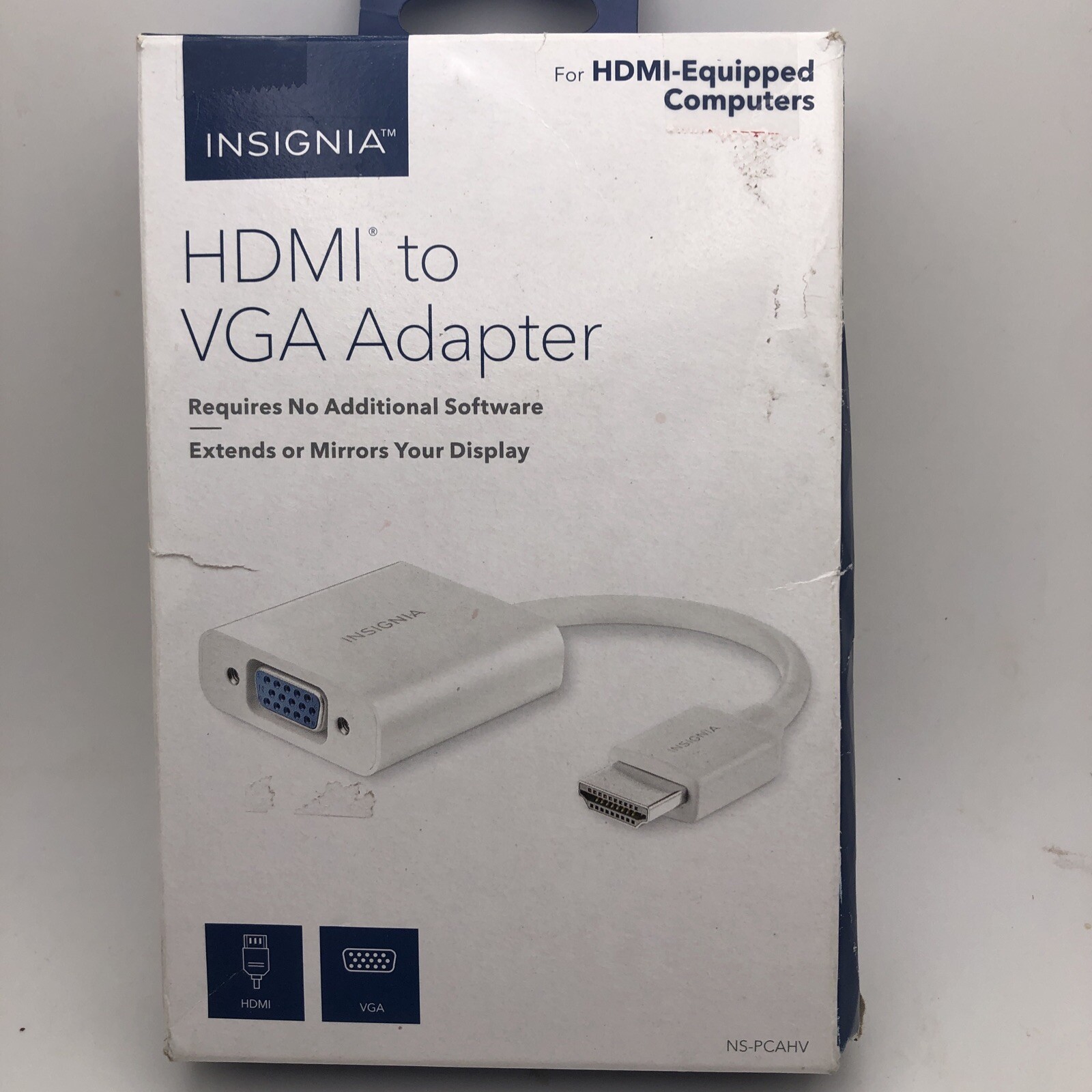 Insignia NS-PCAHV HDMI to VGA Adapter OPEN BOX