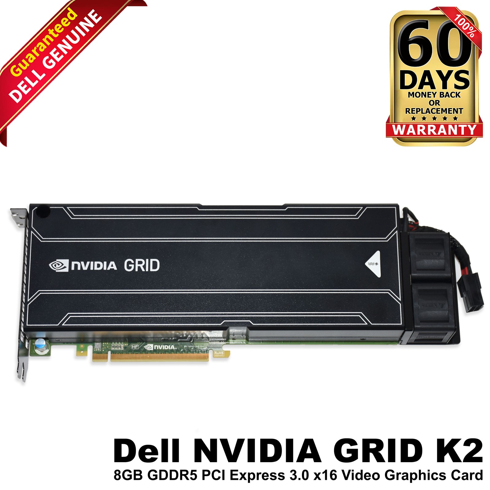 Dell NVIDIA GRID K2 8GB GDDR5 PCIe GPU Accelerator 699-52055-0552-311 98RCK