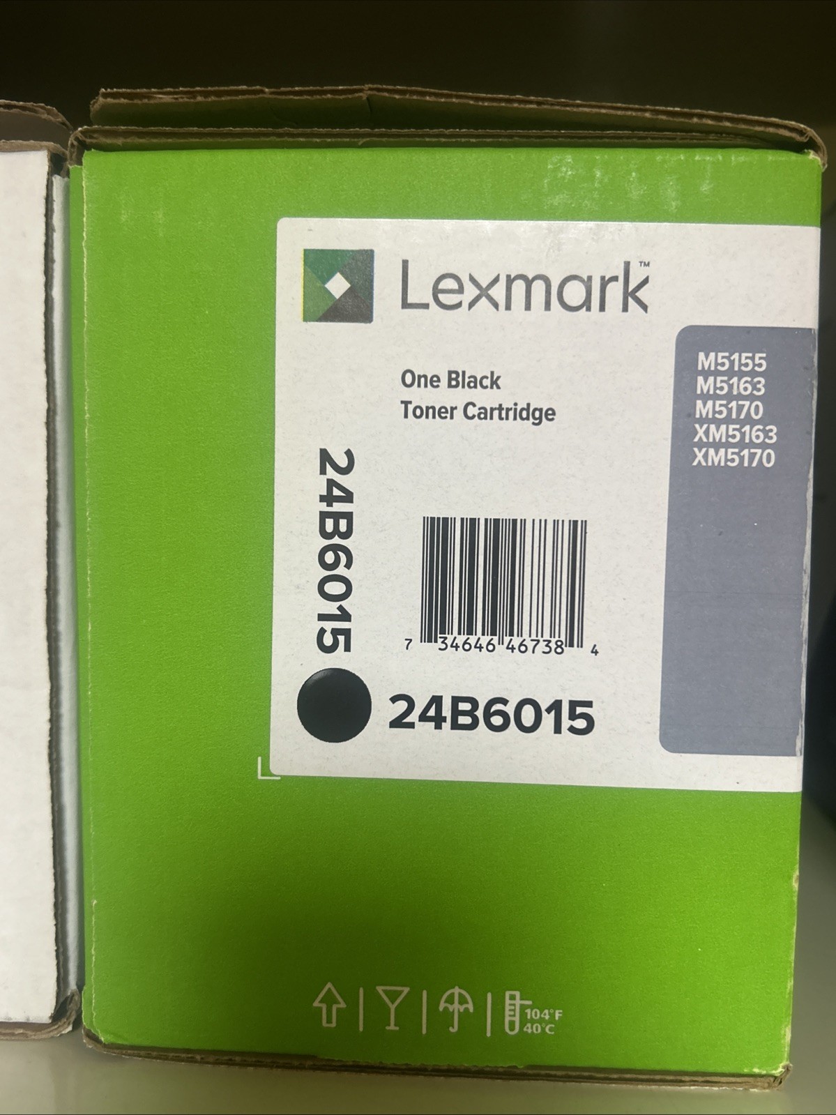Genuine Lexmark 24B6015 Black Extra High Yield Toner Cartridge