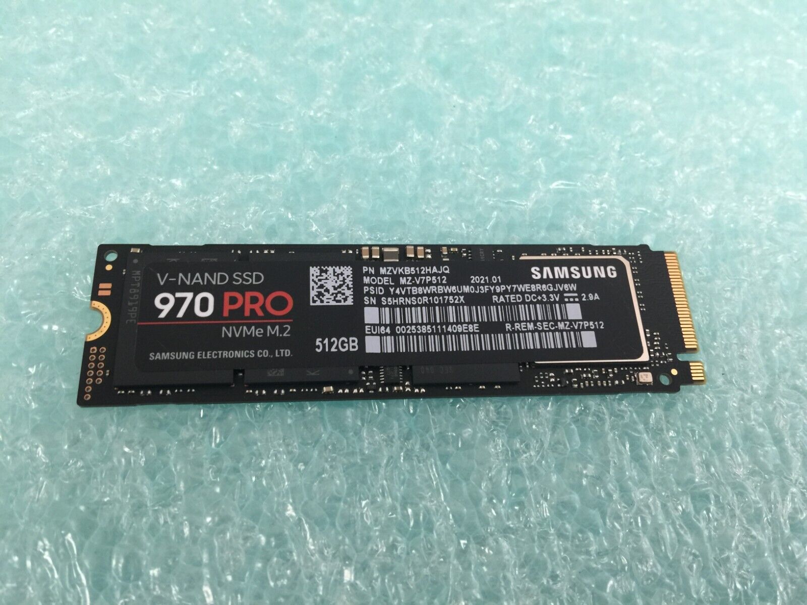 Samsung V-NAND SSD 970 PRO MZ-V7P512 512GB NVMe M.2 SATA Solid State Drive HD488